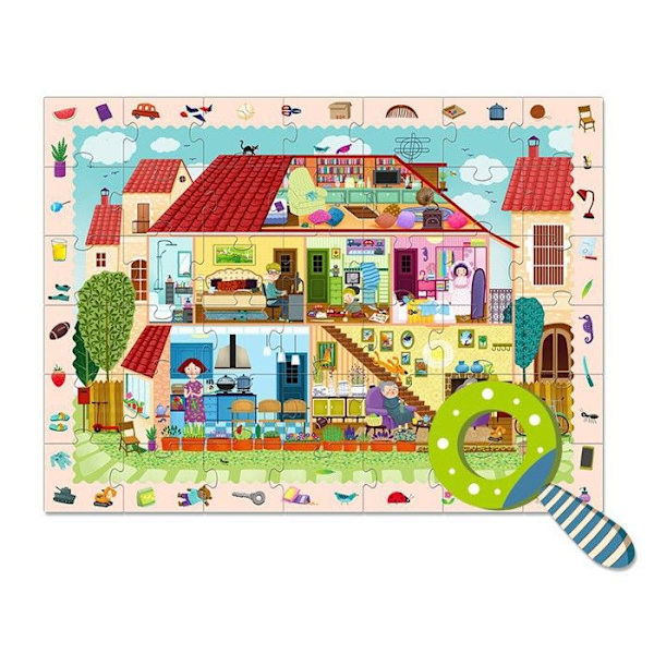 Mideer - Puzzle Detektiivi Talo - TROUSSELIER Flerfärgad