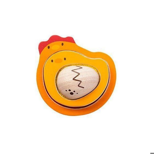 Plan Toys - Palapeli Kanamuna - Tuntemus - TROUSSELIER rosa och orange