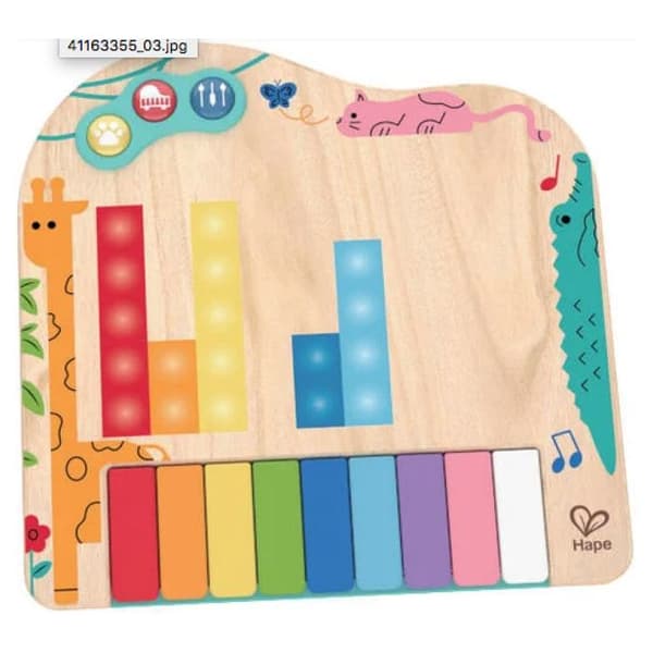 - Pixel piano Franska Flerfärgad