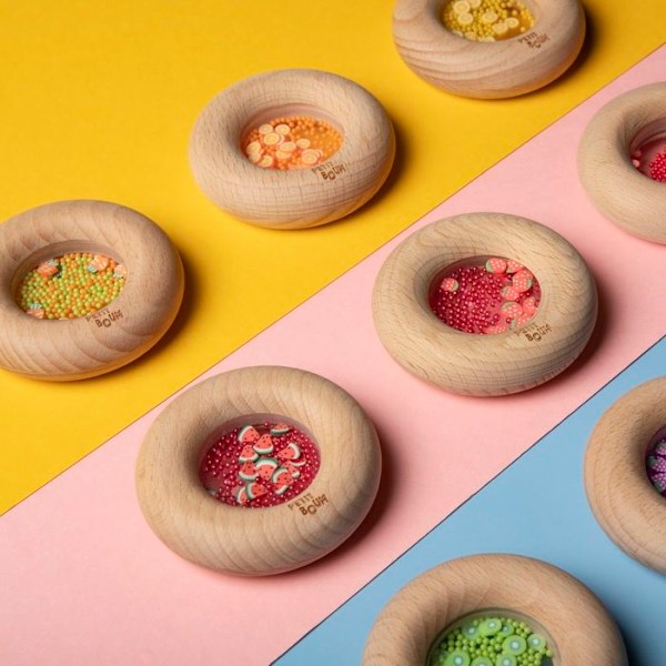 Petit Boum - Donut sensorisk Vattenmeloner - COOL KIDS PROJECT Röd