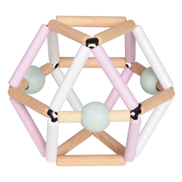 Nordisk rangle rosa - Pink Vit, rosa, brun