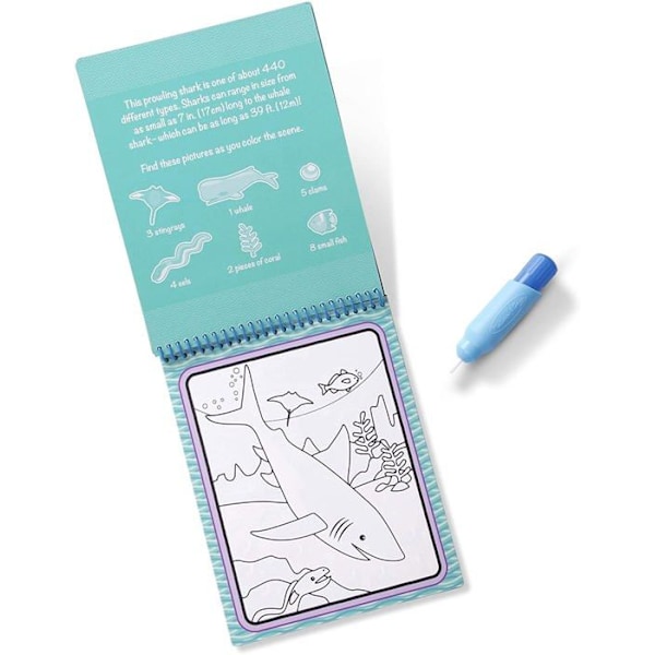 Melissa & Doug - Water Wow! Under havet Blå