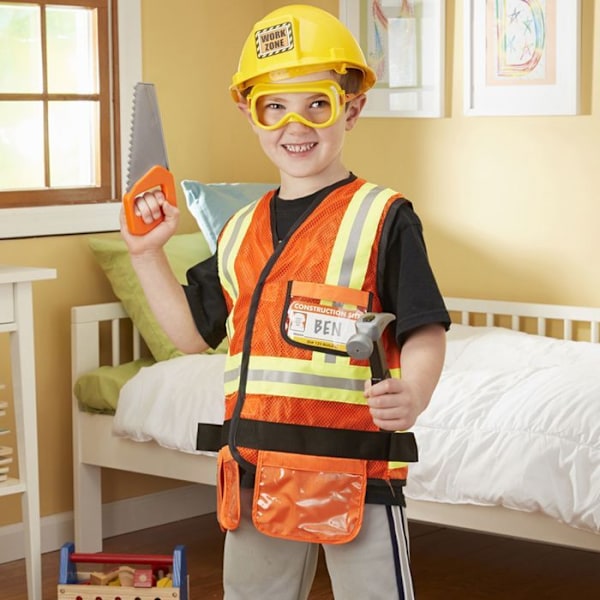 MELISSA & DOUG Byggnadsarbetarkostym - Karneval