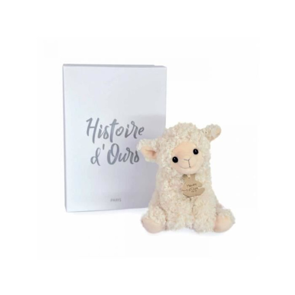 Vintage PM Lamb Plyschleksak - Bear Story - 20CM - Baby - Vit - Blandat Vit