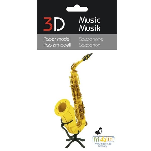 Fridolin - Paperinen 3D-malli Saksi Gul