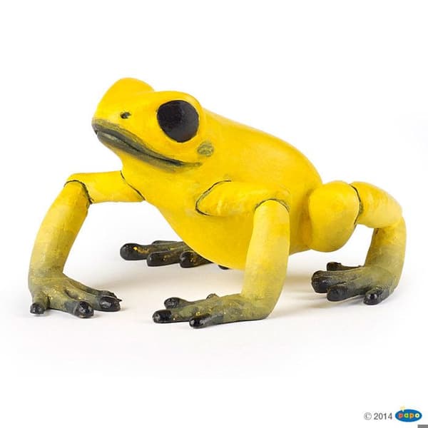 Figurine Gul Ækvatorial Frø Sort og sort