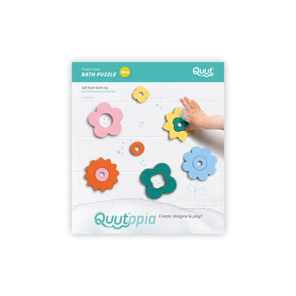 Quut - Kylpypuzzlet - Kukat Orange