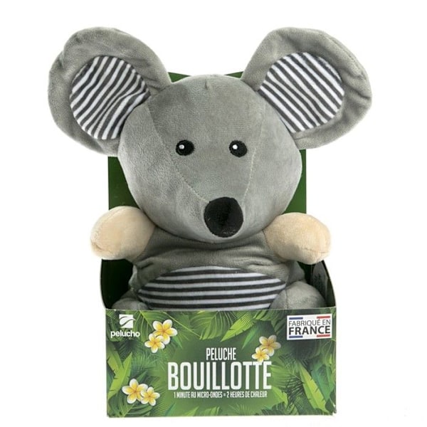 Bouillotte - Ranskan valmistus - Laventeli - 15x15x30 cm - Vauvoille - Harmaa Grå