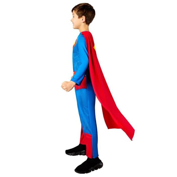 Perinteinen Superman-puku Blå 5-6 år gammal