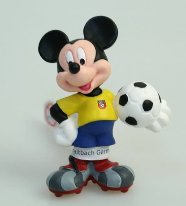 Bullyland - Figurine Mickey brasiliansk fodboldspiller - BULLYWORLD Gul