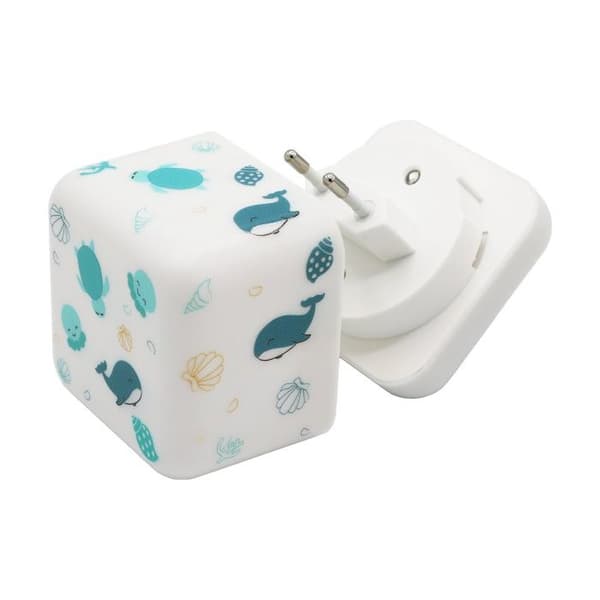 Bærbar Natlampe Cube B Ocean Blå