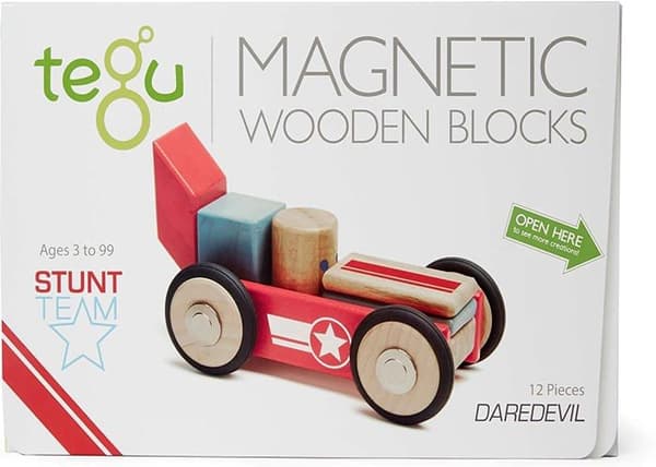 Tegu - Magnetbil Dardevil Röd