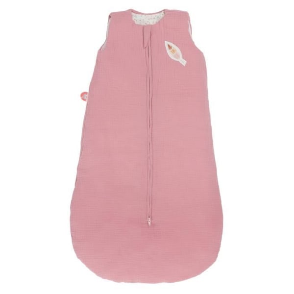 NATTOU Sasha & Pauline sovsäck - 90 cm - Rosa - 6 till 24 månader rosa och vitt