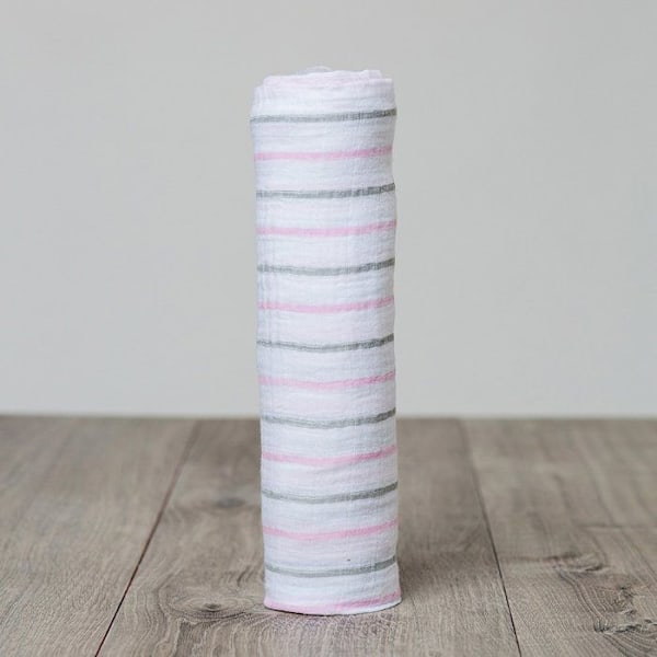 Lulujo - Pitkä muskari - Vaaleanpunaiset raidat - ELEMENTS FOR KIDS Rosa