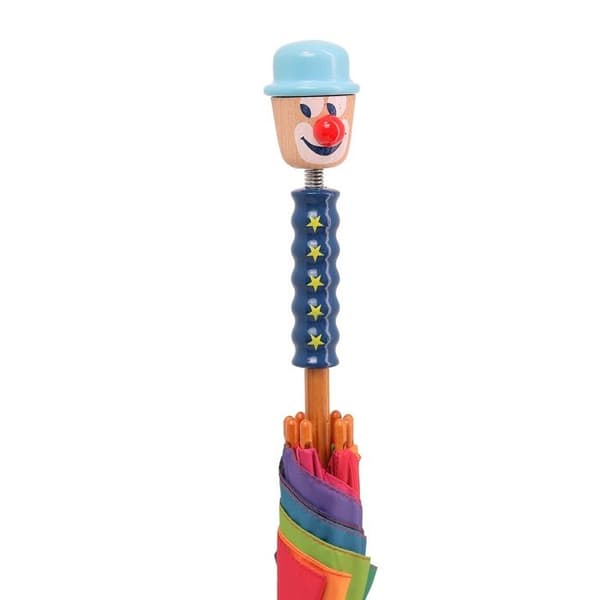 Paraply - VILAC - Litet clownparaply - Blå - Trähandtag - Diam. 80 cm Blå