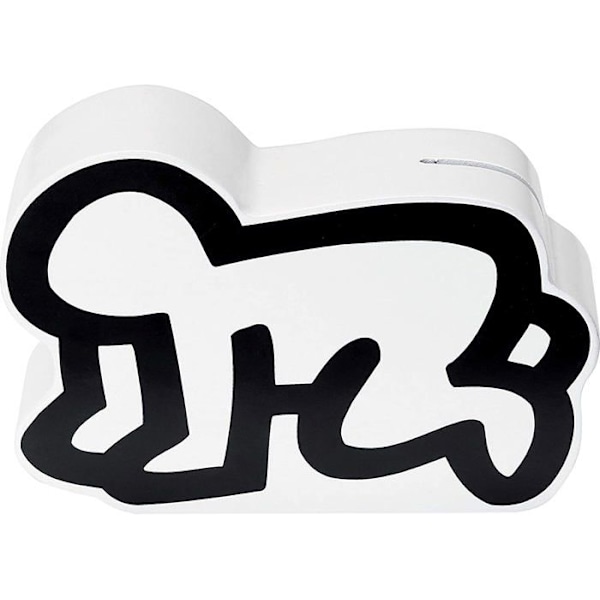 Vilac - Keith Haring spargris Vit och svart