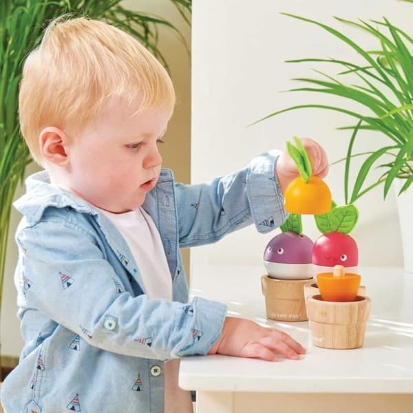 Le Toy Van - Stabelbare grøntsager - JH PRODUKTER Vit