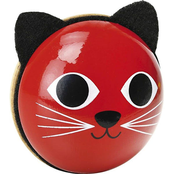 Maracas Cat Rattle - Vilac - Röd - Blandad - Barn Rött, svart och vitt