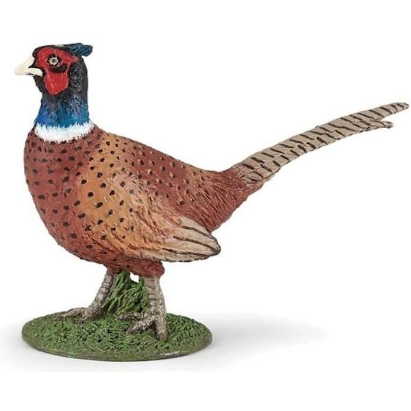 Unik färgad fasanfigur