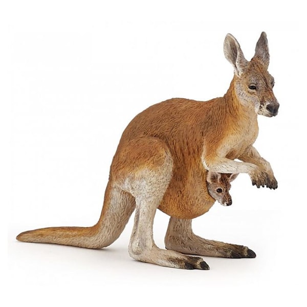 Kangaroo-figuriini ja sen vauva - PAPO - VILLIELÄMÄ - Ruskea - Sisätila - Lapsi - 3 vuotta ja enemmän