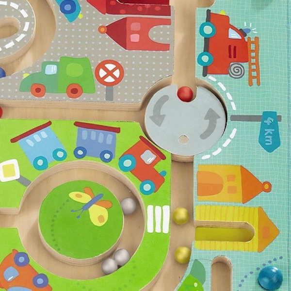 HABA - City Labyrinth Magnetic Game - från 2 år, 301056 Blå