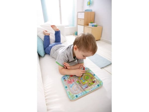 HABA - Magnetisk Labyrint By Spil - fra 2 år, 301056 Blå