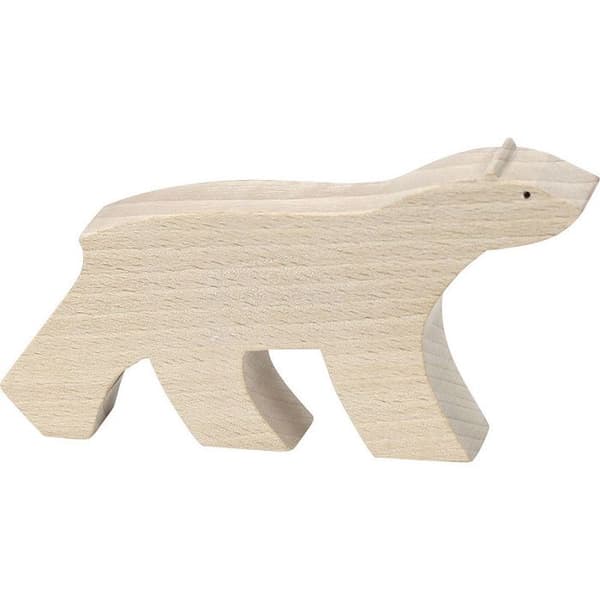 Figuriini - AC-DÉCO - Pompon - Beige - Puu - 8,5x5x2 cm Beige