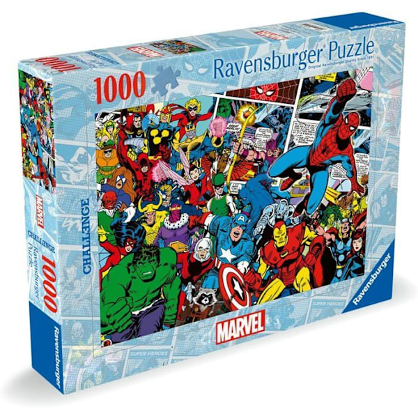 Ravensburger pussel marvel, 100e. Blå