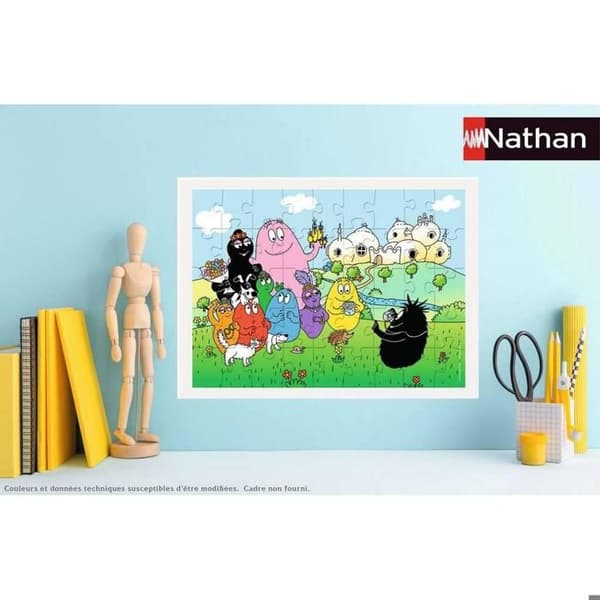 Puzzle Nathan 45 p - Barbapapa verden