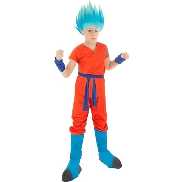 Goku Super Saiyan-dräkt för pojkar - CHAKS - Fiktiv karaktär - Dragon Ball-licens - EU-standarder Vit 9-10 år gammal