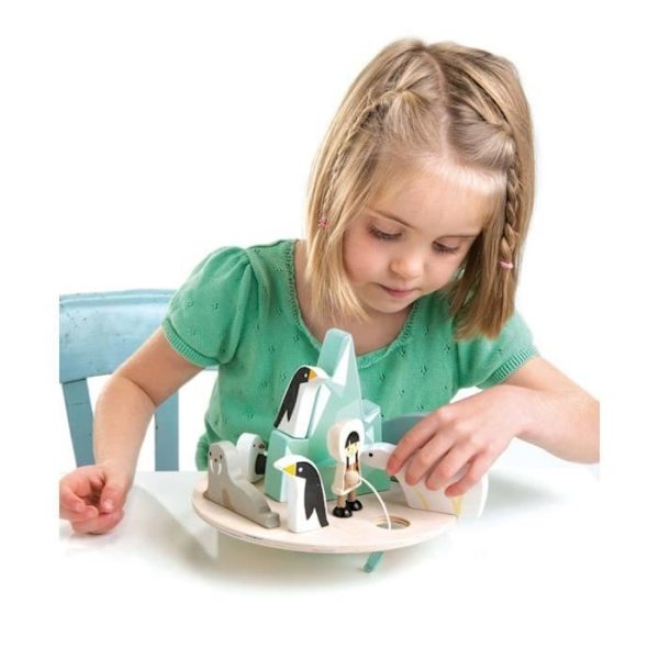 Tender Toys tasapaino polar circle puu junior 9-osainen Vit