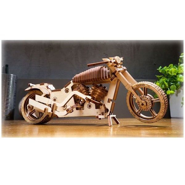 UGears - Pyörä VM-02 - 189-osainen vaneripalapeli 14-vuotiaalle pojalle Beige