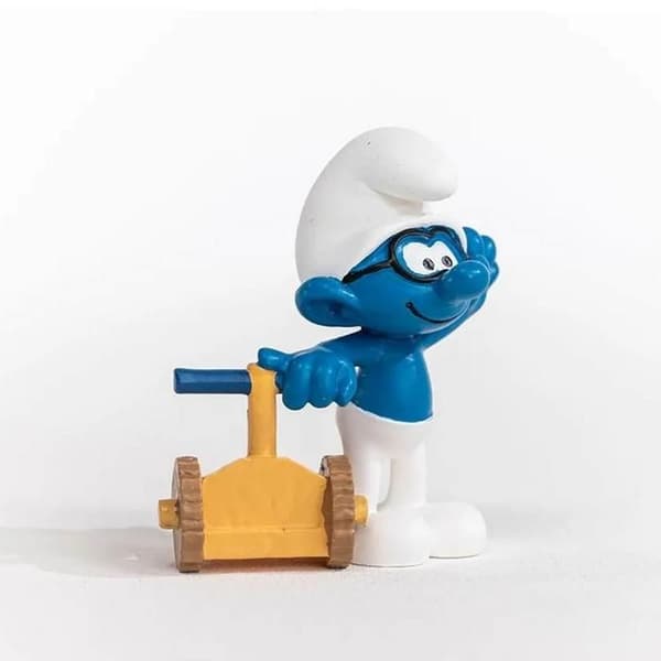 Figurine Smurf: Travl Smurf Enfärgad