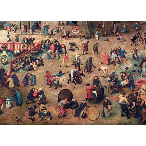 PMW - 100 bitars träpussel BRUEGEL BARNSPEL - Flerfärgad Flerfärgad