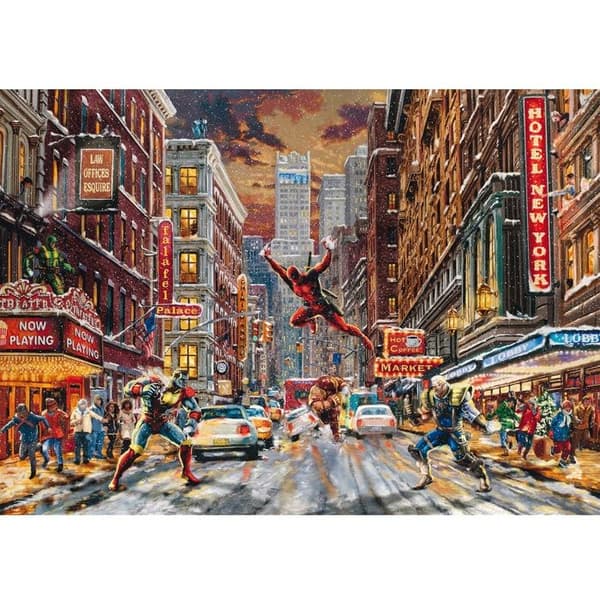 Palapeli - SCHMIDT - Marvel Deadpool - 1000 palaa - Kartonki - 69,3 x 49,3 cm Svart