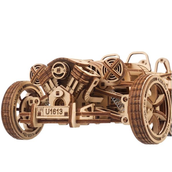 Trehjuling UGR-S - Ugears - 3D träpussel Beige