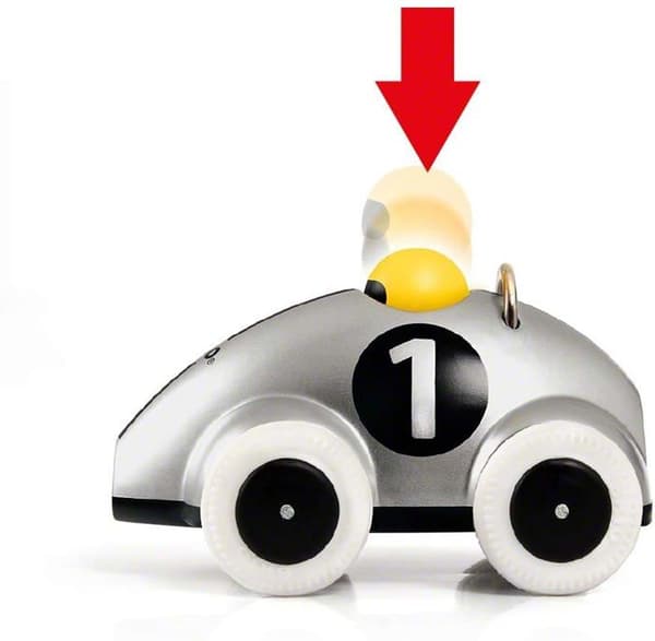 BRIO racer - model 30232 - Push & Go grå - specialudgave Flerfärgad