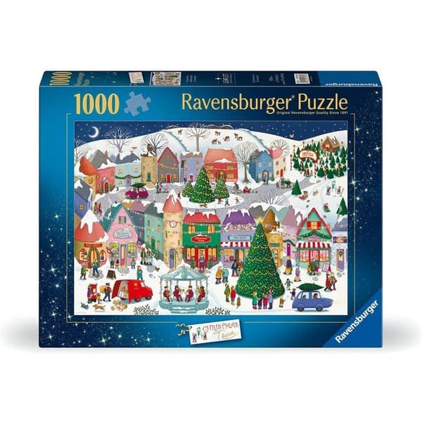 Ravensburger - Joulukaupunki Palapeli 1000 kpl Blå