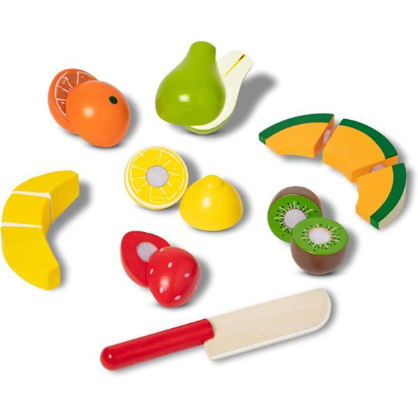 MELISSA & DOUG Träskärning av frukt Flerfärgad