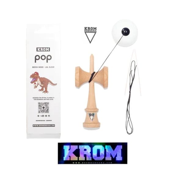 KROM Kendama - Krom Kendama Pop Lol Vit - KROM Vit