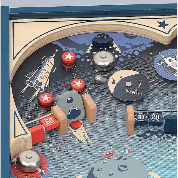 Vilac - Space flipperspel i trä Blå