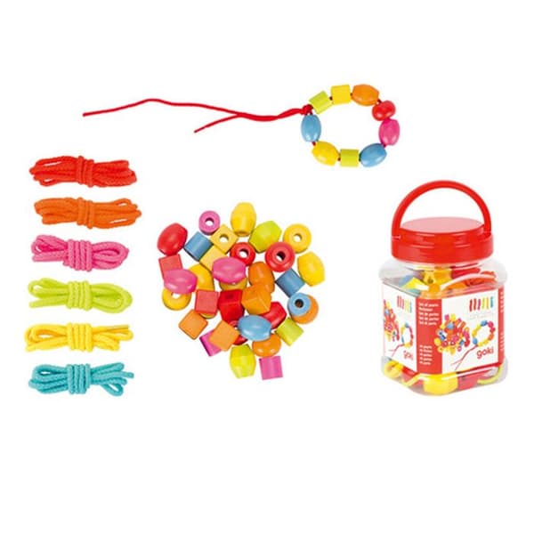 Sæt med 45 perler - GOKI 6 olika färger