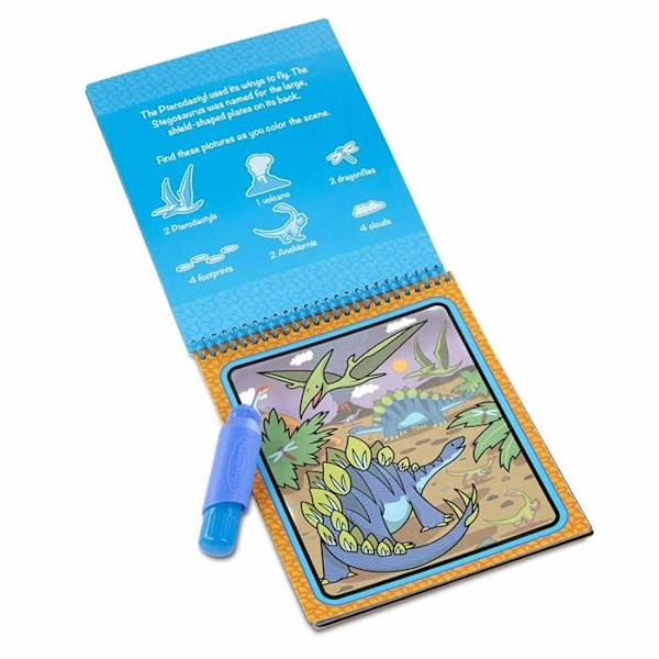 Melissa - Doug - Water Wow Dinosaurukset, - 19315 kastanj