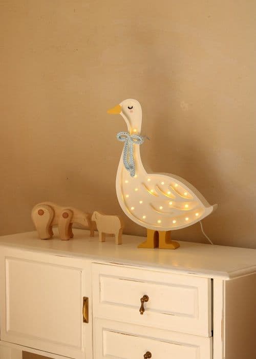 Little Lights - Natlampe Gås Vit