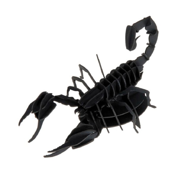 Fridolin - 3D-modell i papper Skorpion Svart