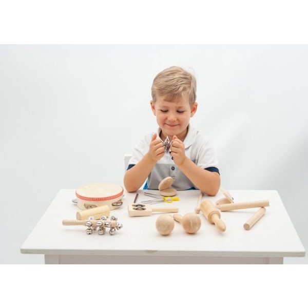 TickiT - Set med 10 slaginstrument - COMMOTION Beige