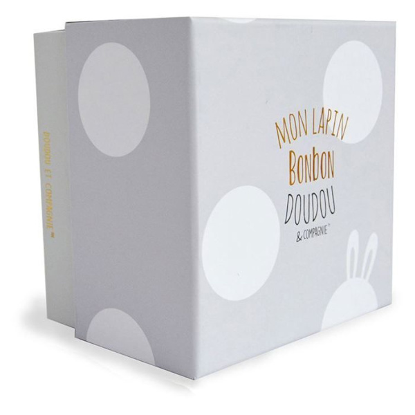 DOUDOU JA KUMPPANI Lapin Bonbon - Lapin Bonbon Taupe 20cm Mol