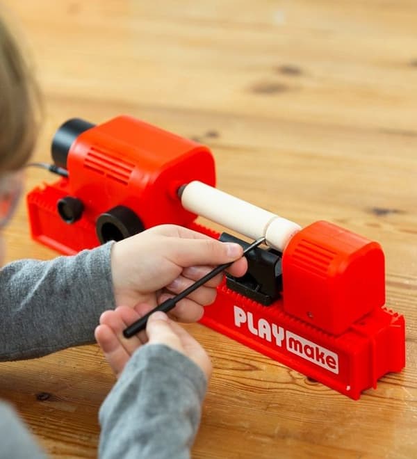 The Cool Tool - PLAYmake 4 in 1 Woodworking Workshop Röd