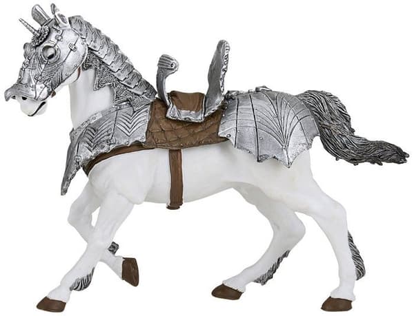 Papo - Figurine Hest i rustning