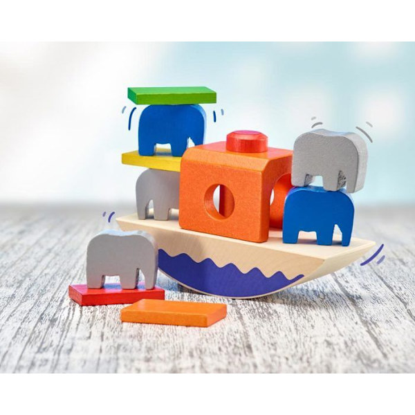 Selecta - Empil'eléphants balansspel - SCHMIDT Blå